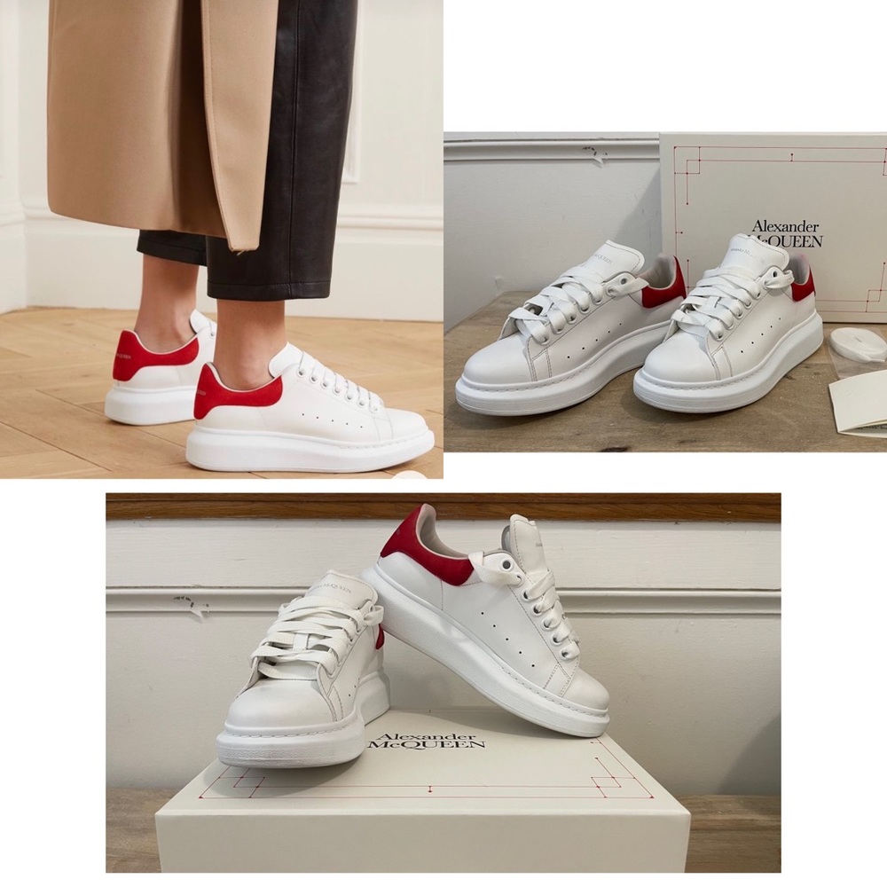 🔥Alexander McQueen oversized Leather Sneakers💃🏼